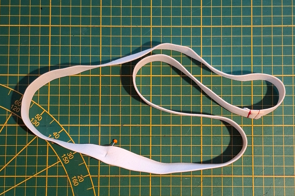 Wäschegummi gut anlegen und messen